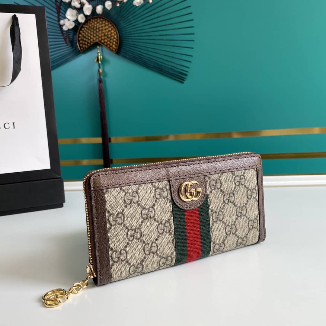 Gucci Ophidia GG Zip Around Wallet Replica 523154 - DEEPREPS