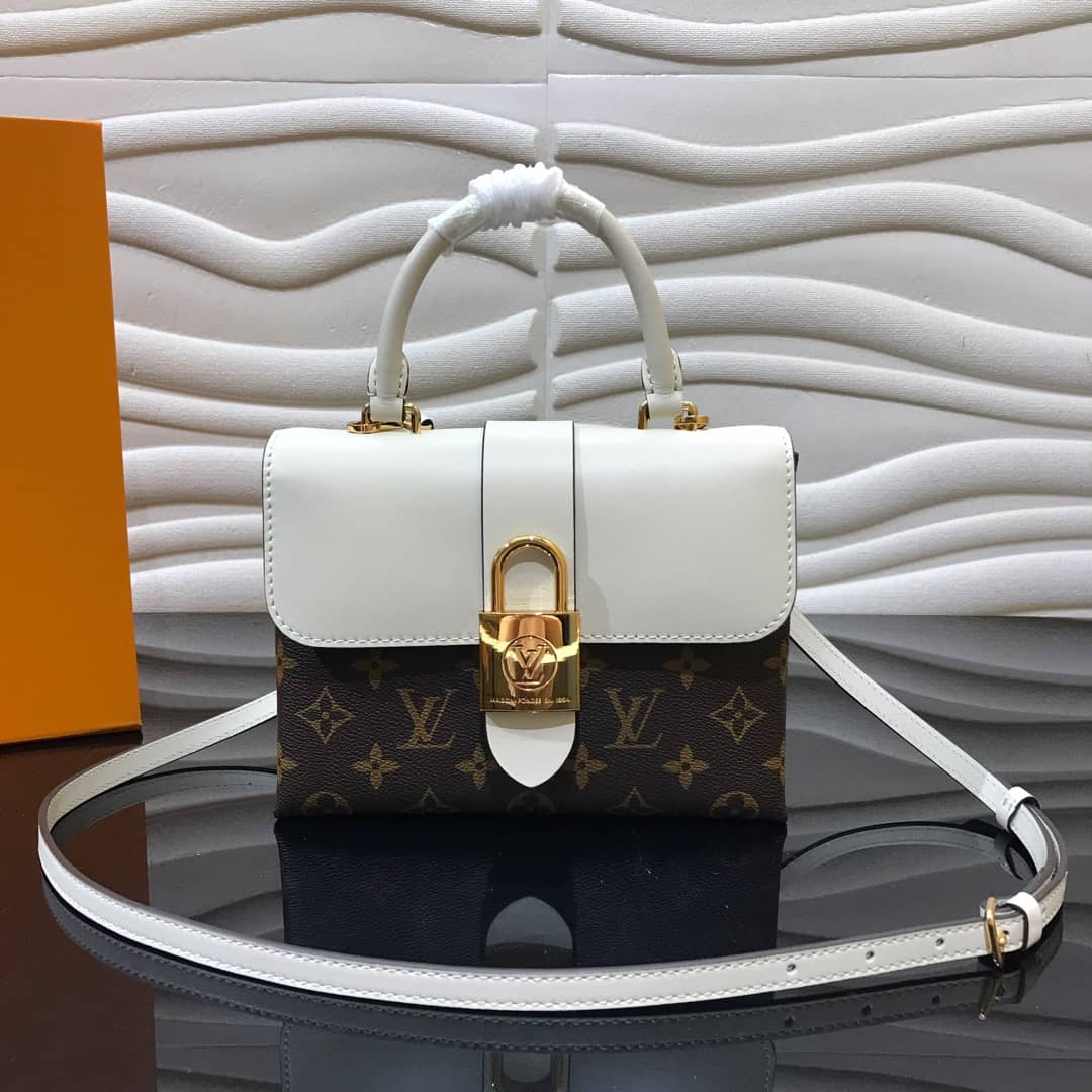 Louis Vuitton Locky BB Replica Crossbody Bag White M44321 - DEEPREPS