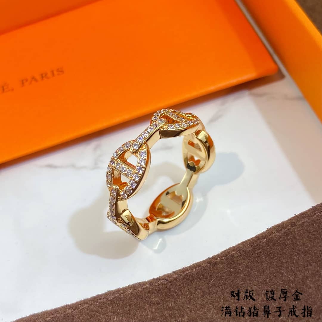 Knockoff Hermes Logo Ring - DEEPREPS