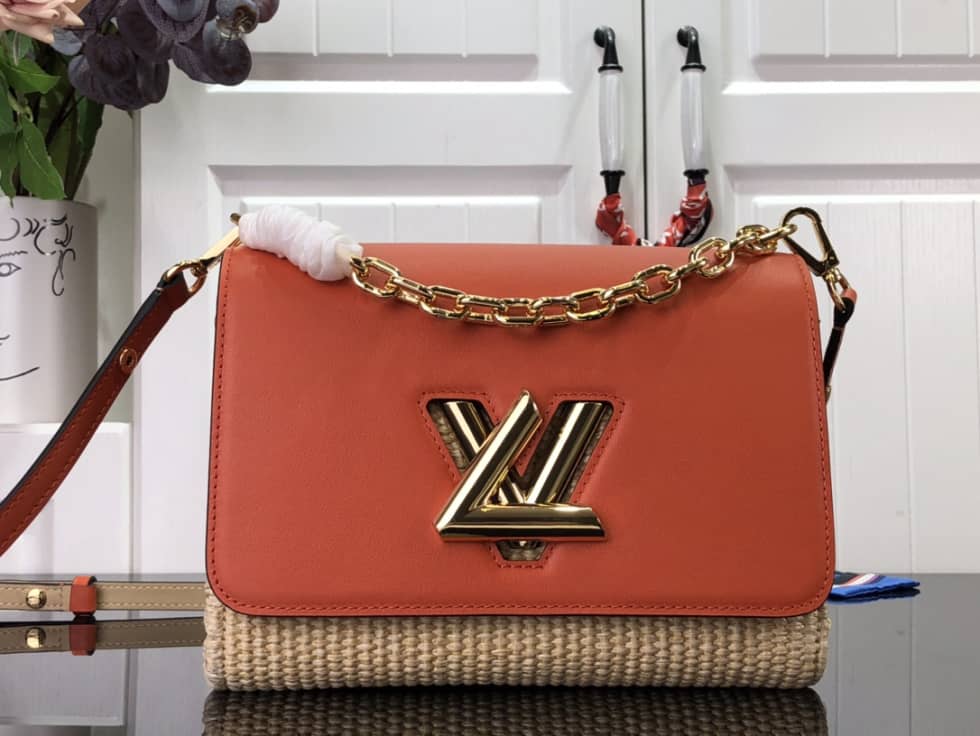 Louis Vuitton Twist MM Raffia Replica Bag M57648 - DEEPREPS