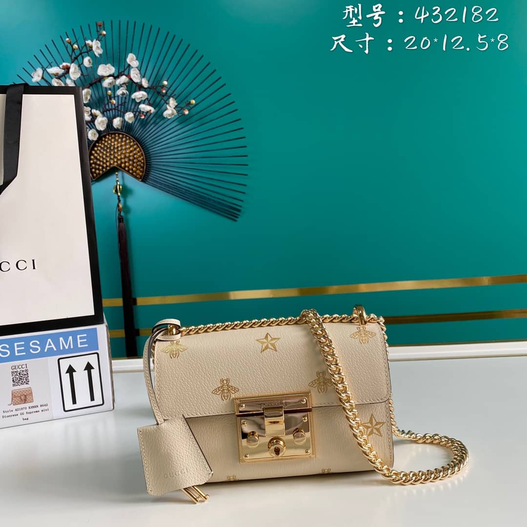 Gucci Padlock Leather Shoulder Bag Replica 432182 - DEEPREPS