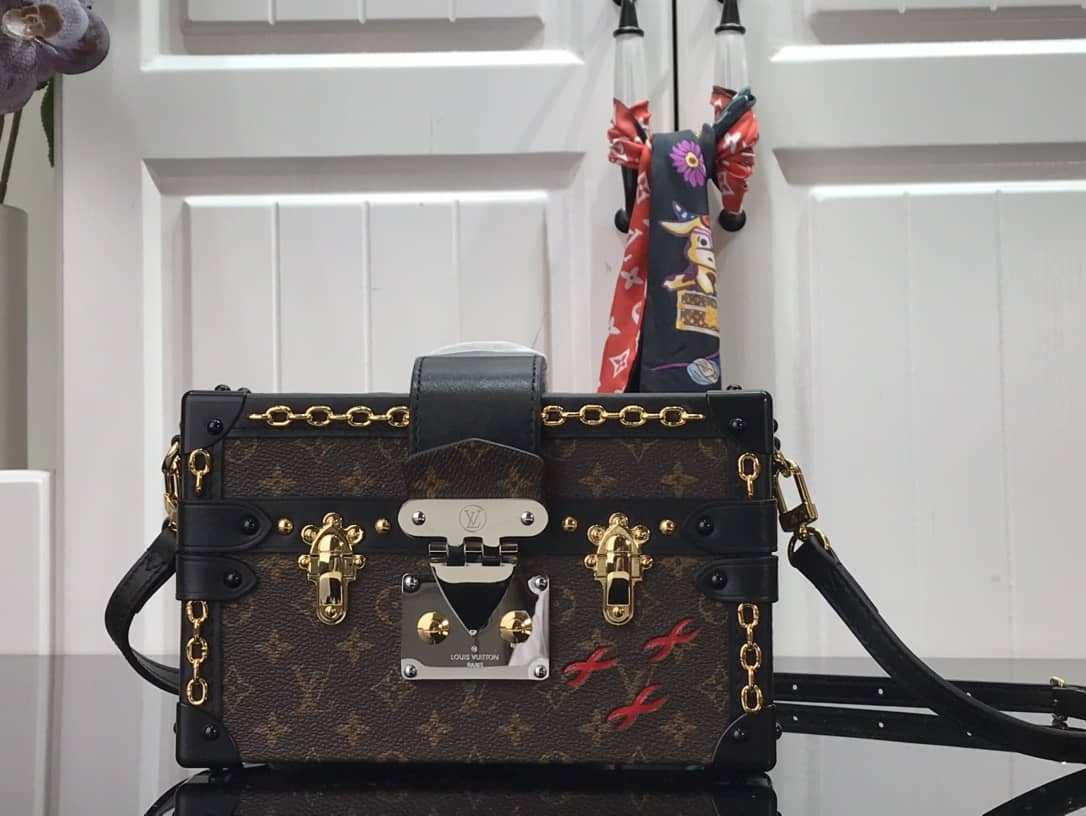 Louis Vuitton Petite Malle Monogram Canvas Replica Bag M45554 - DEEPREPS