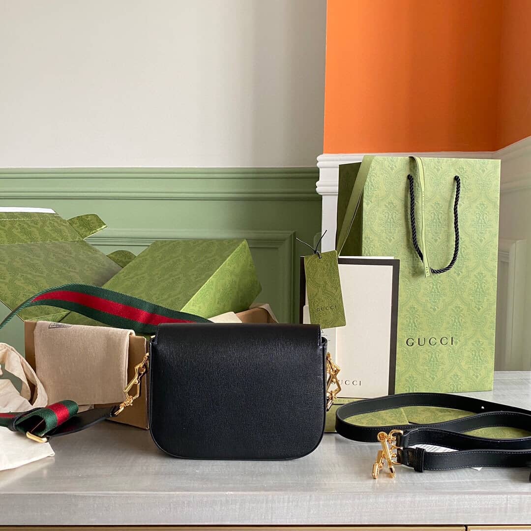 Gucci Horsebit 1955 Mini Bag Replica Black 658574 - DEEPREPS