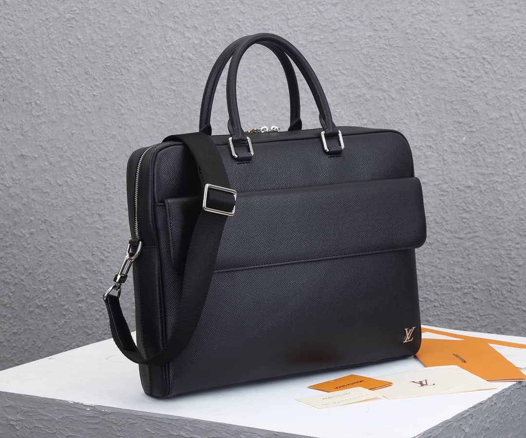 Louis Vuitton Alex Briefcase Taiga Mens Business Bag Replica M30440 - DEEPREPS