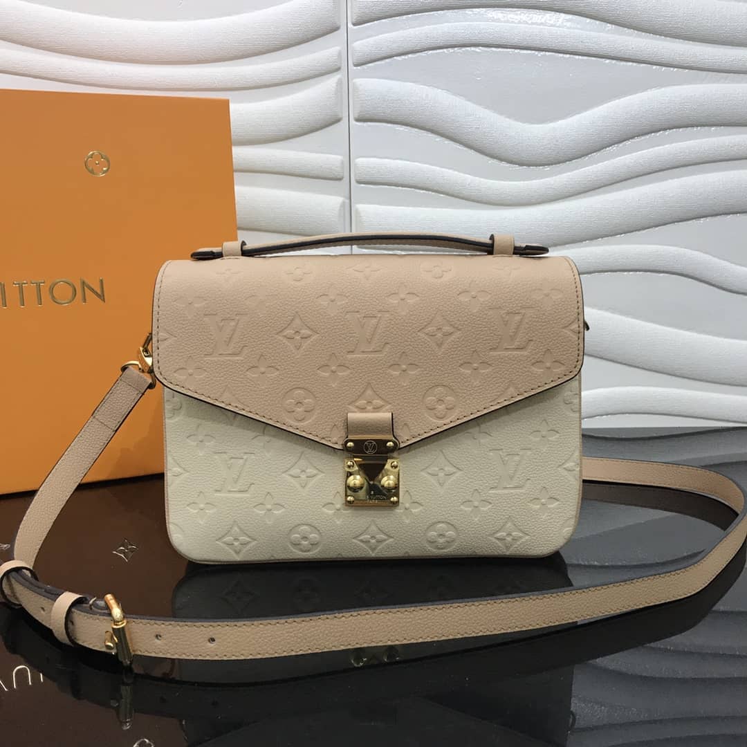 Louis Vuitton Replica Pochette Metis Empreinte Apricot M41487 - DEEPREPS