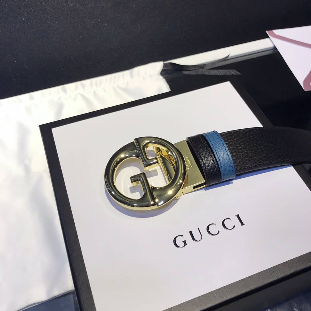 7 Star Gucci Leather Belt 37mm - DEEPREPS