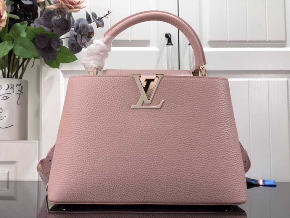 Louis Vuitton Capucines MM Pink M59597 Replica Shoulder Bag - DEEPREPS