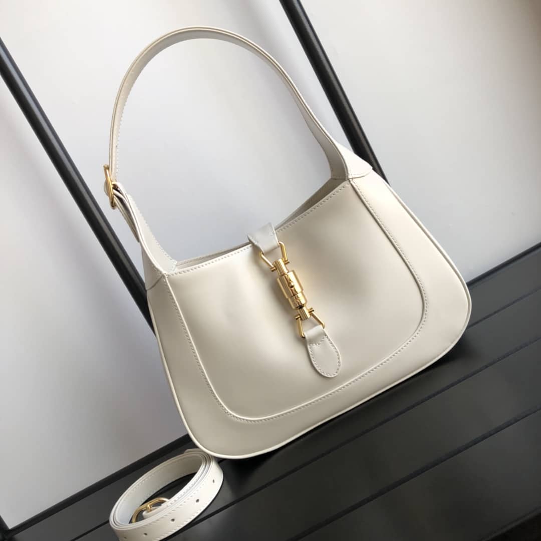 Gucci GG Jackie 1961 Small Hobo Shoulder Bag Replica White 636709 - DEEPREPS
