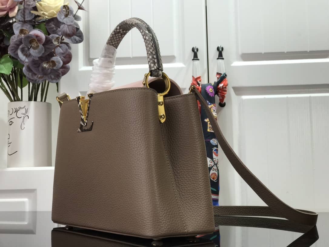 Louis Vuitton Capucines Taurillon Leather PM Tote Replica N92800 - DEEPREPS