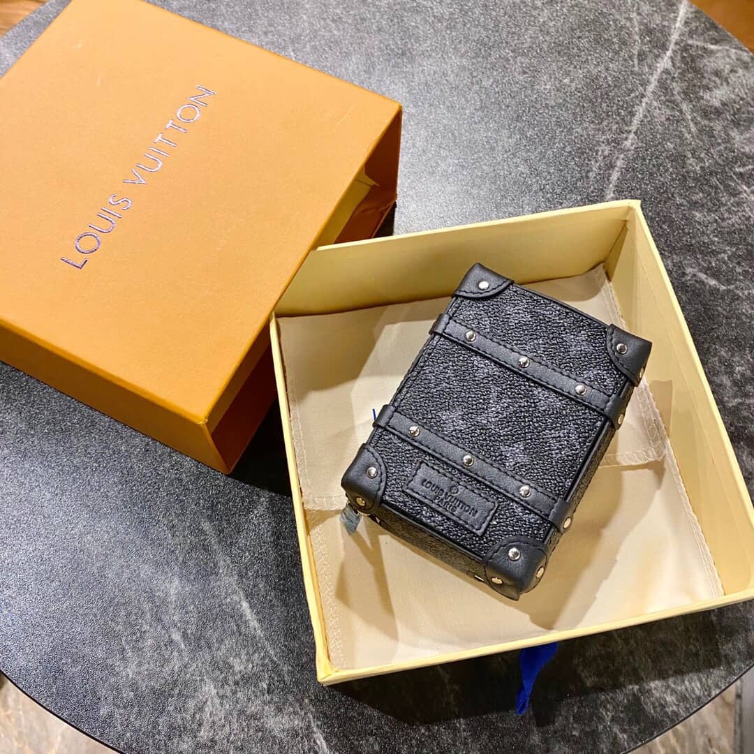 Louis Vuitton Porto Cre Trank Case Monogram Eclipse Replica Backpack Black M80221 - DEEPREPS