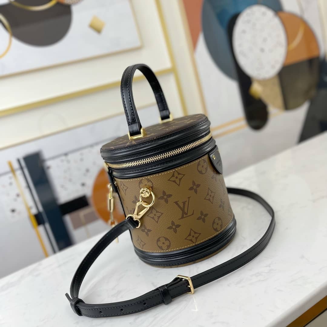 Louis Vuitton Cannes Monogram Reverse Womens Vanity Bag Replica Yellow M43986 - DEEPREPS