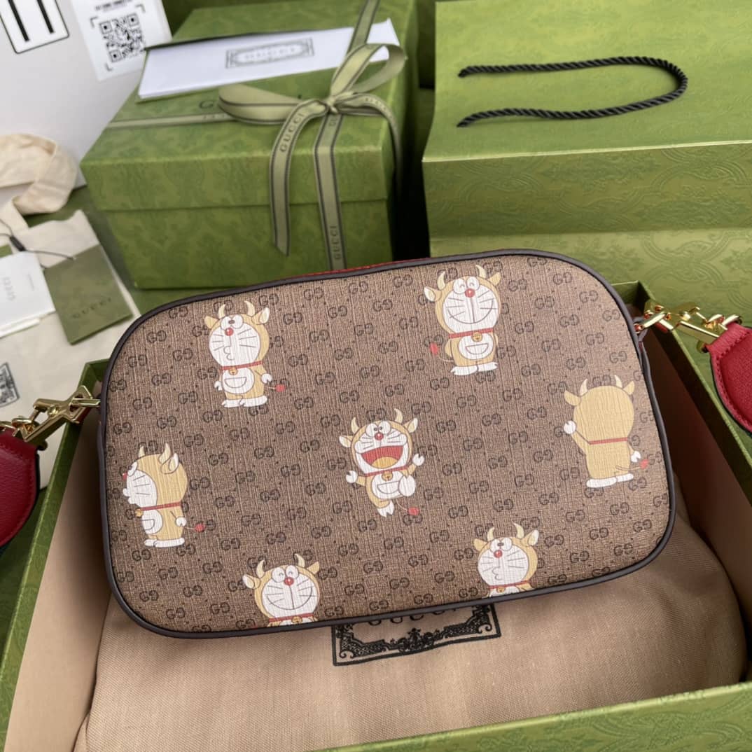 Gucci Exo-Kai Teddy Bear Supreme GG Canvas Shoulder Bag Replica 574886 - DEEPREPS