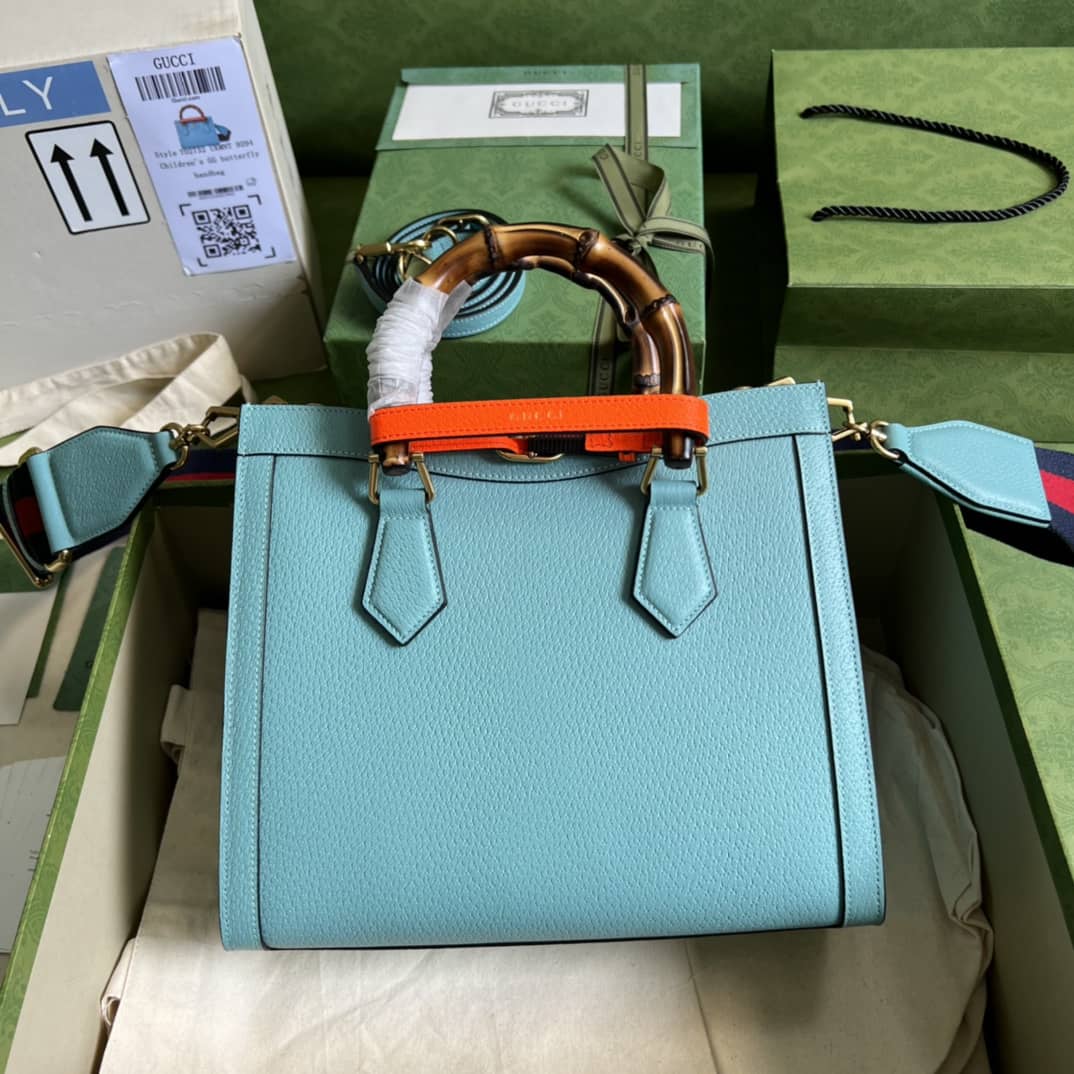 Gucci Diana Small Tote Blue 702721 Replica Bag - DEEPREPS