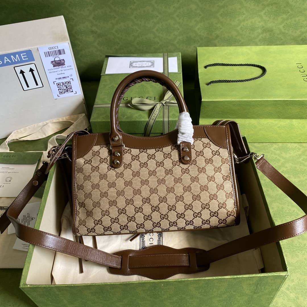 Gucci x Balenciaga GG Canvas City Bag Replica 658597 - DEEPREPS