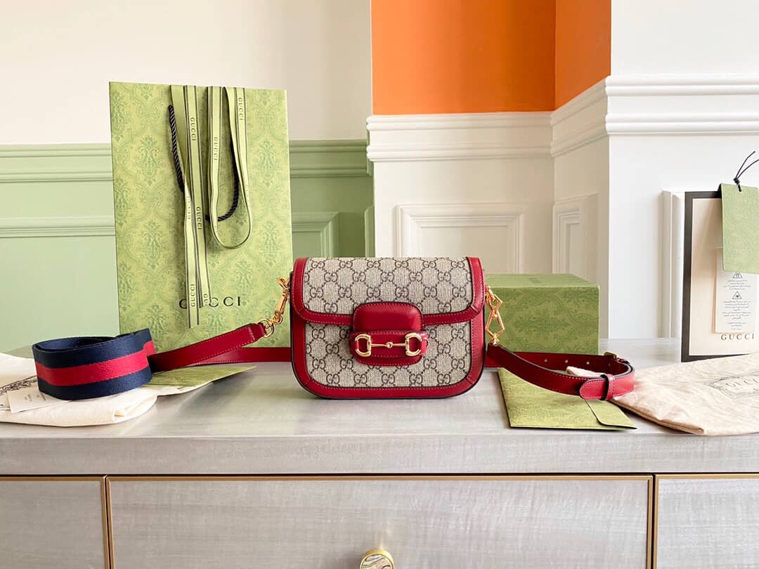 Gucci Horsebit 1955 Mini Bag Replica Red 658574 - DEEPREPS