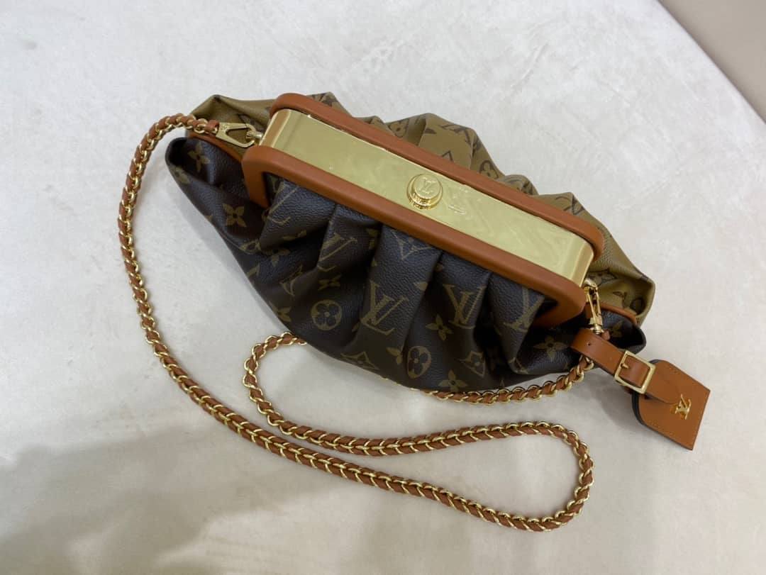 Louis Vuitton Monogram Canvas Boursicot EW Replica Bag Brown M45229 - DEEPREPS