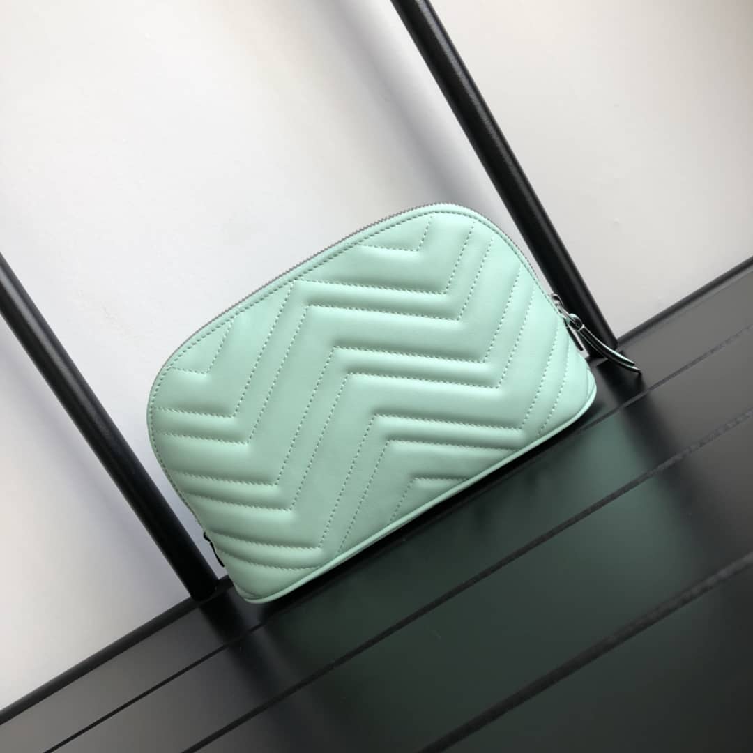 Gucci GG Marmont Quilted Vanity Bag Replica Green 625690 - DEEPREPS