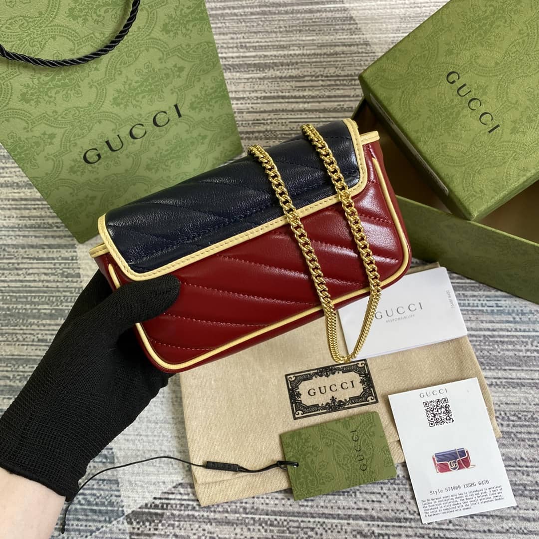Gucci Marmont GG Mini Chain Shoulder Bag Replica 574969 - DEEPREPS
