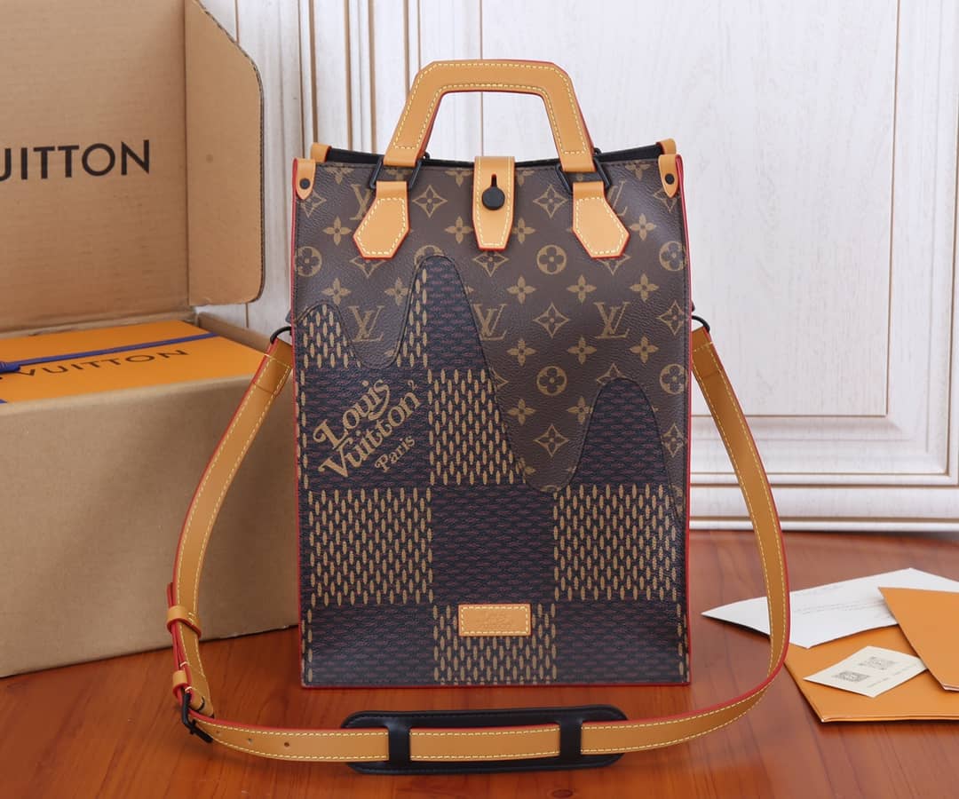 Louis Vuitton x Nigo Damier Ebene Giant Mini N40355 Replica Tote - DEEPREPS