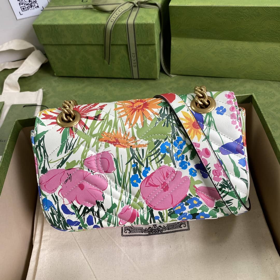 Gucci Marmont GG Matelasse Leather Mini Shoulder Bag Replica 446744 - DEEPREPS