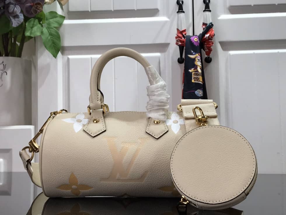 Louis Vuitton Monogram Empreinte Papillon BB White M45708 Replica Shoulder Bag - DEEPREPS