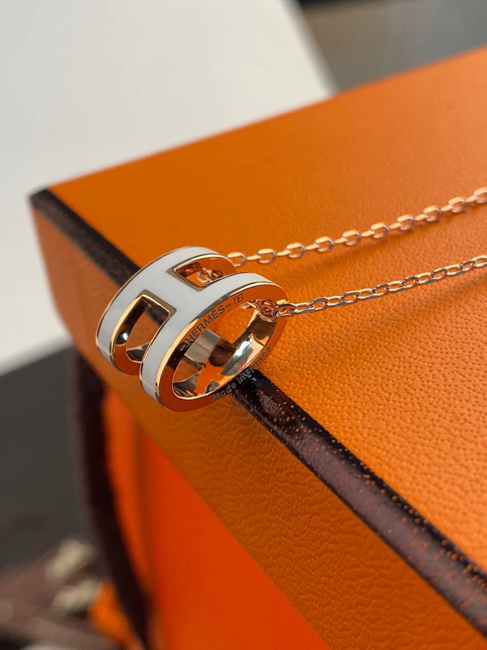 Knockoff Hermes Logo Necklace - DEEPREPS
