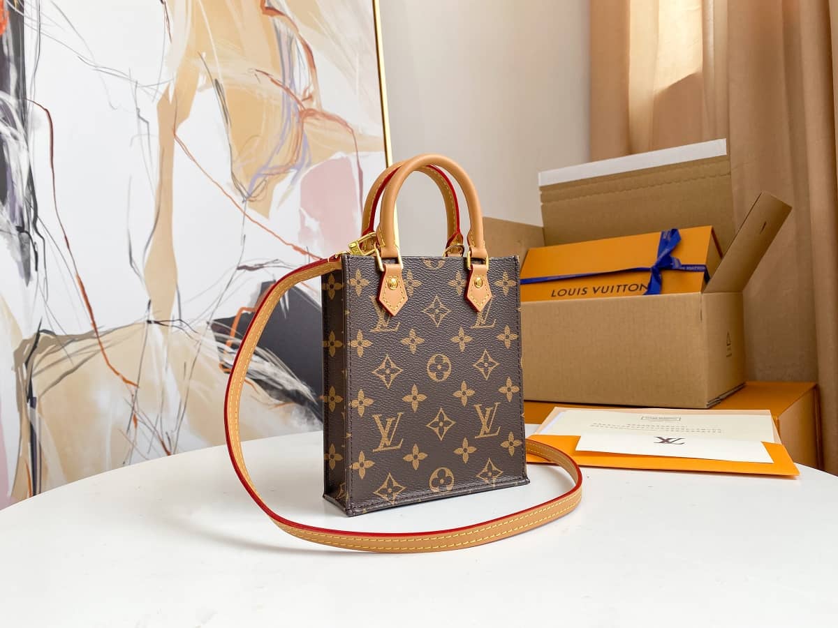 Louis Vuitton Monogram Petit Sac Plat 2Way Replica Shoulder Bag M69442 - DEEPREPS
