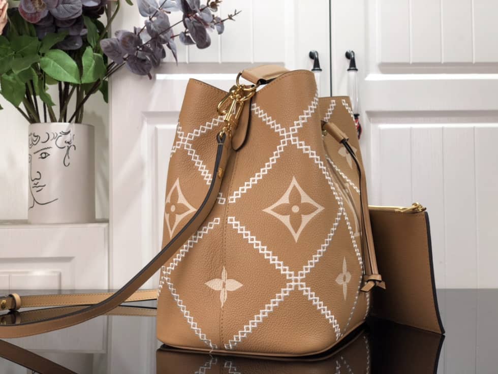 Louis Vuitton NeoNoe MM Brown M46023 Replica Bucket Bag - DEEPREPS