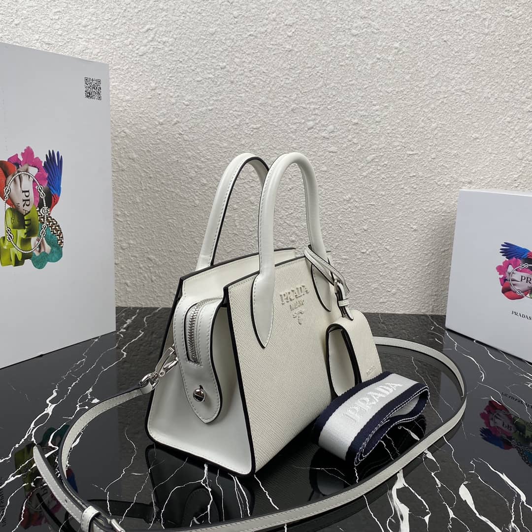 Prada Saffiano Leather Monochrome Replica Bag - DEEPREPS