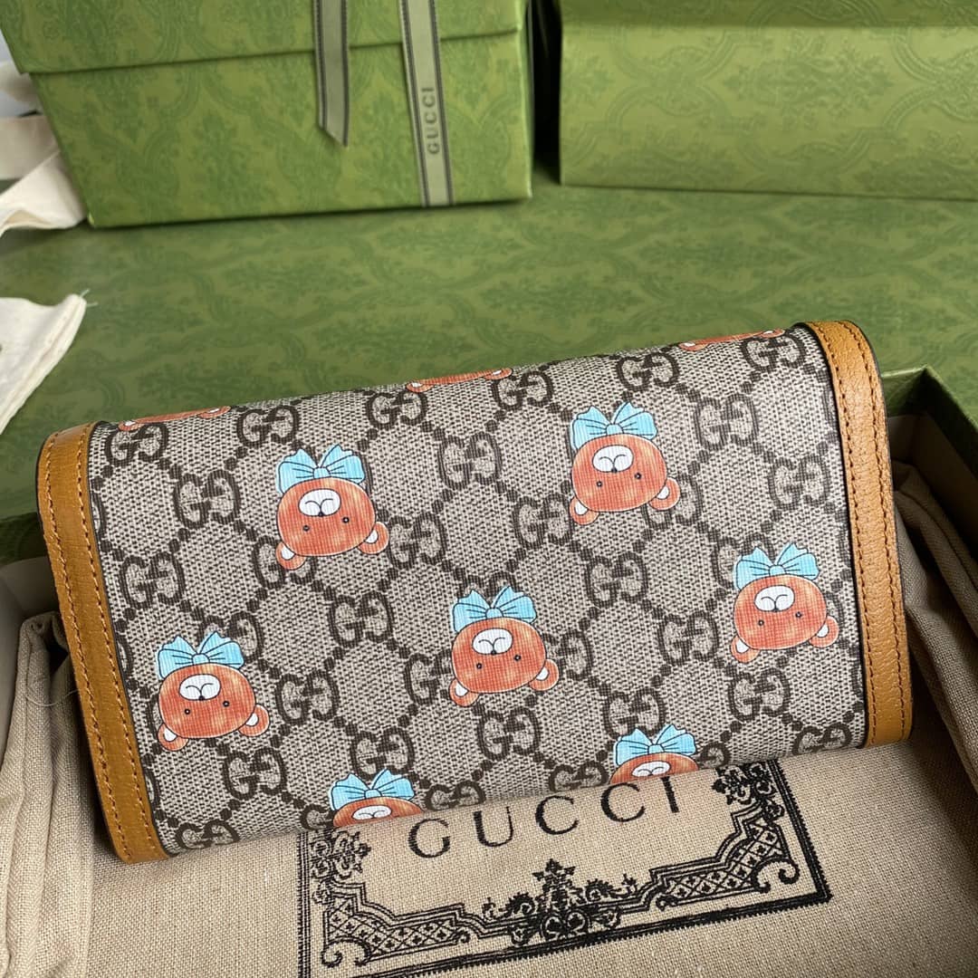 Gucci Kai Leather Logo Long Wallet Replica 660509 - DEEPREPS