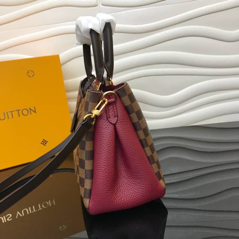 Louis Vuitton Damier Ebene Canvas Brittany Bag Replica Red M41674 - DEEPREPS