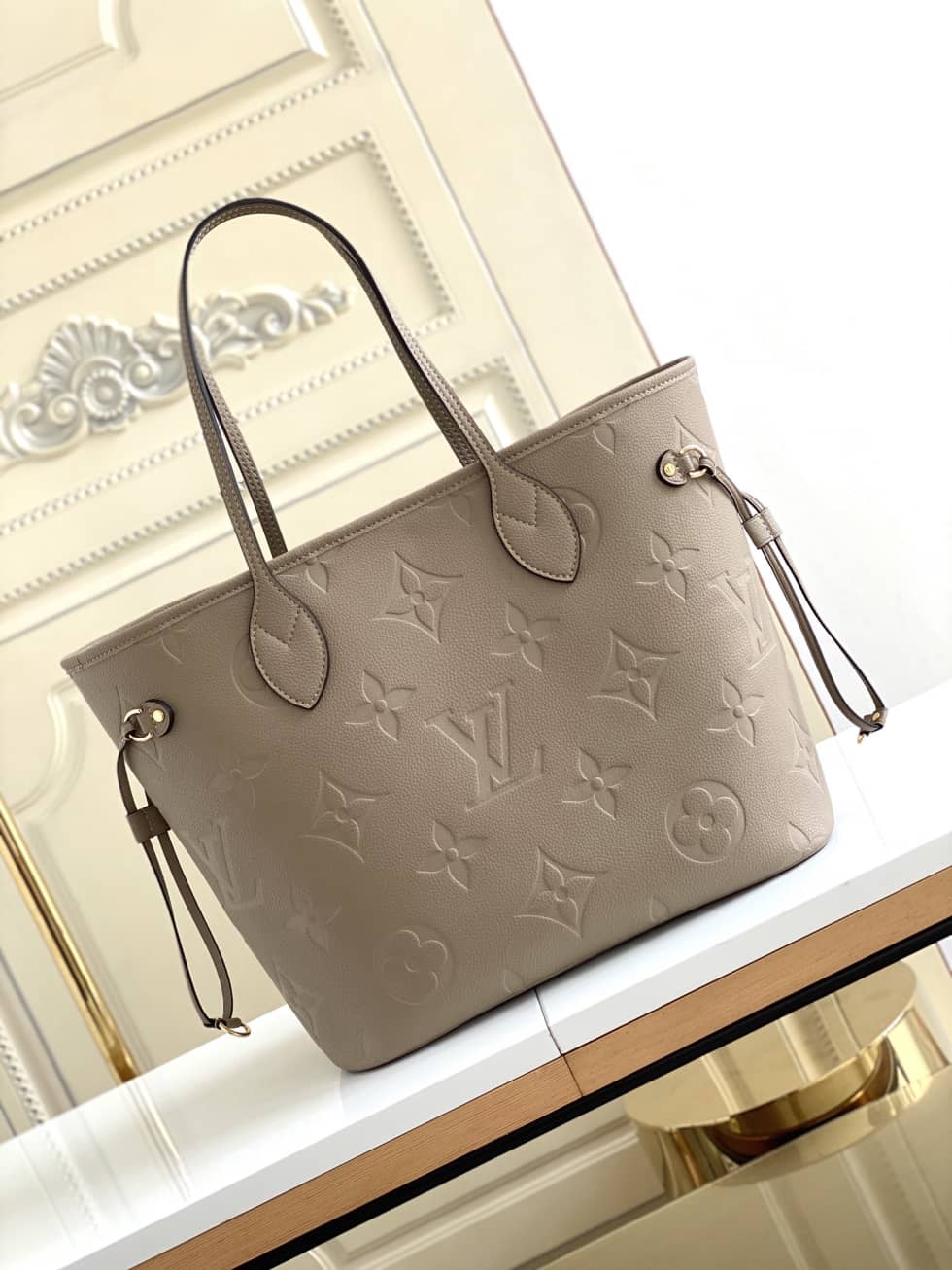 Louis Vuitton Monogram Empreinte Neverfull MM Brown M45685 Replica Tote - DEEPREPS