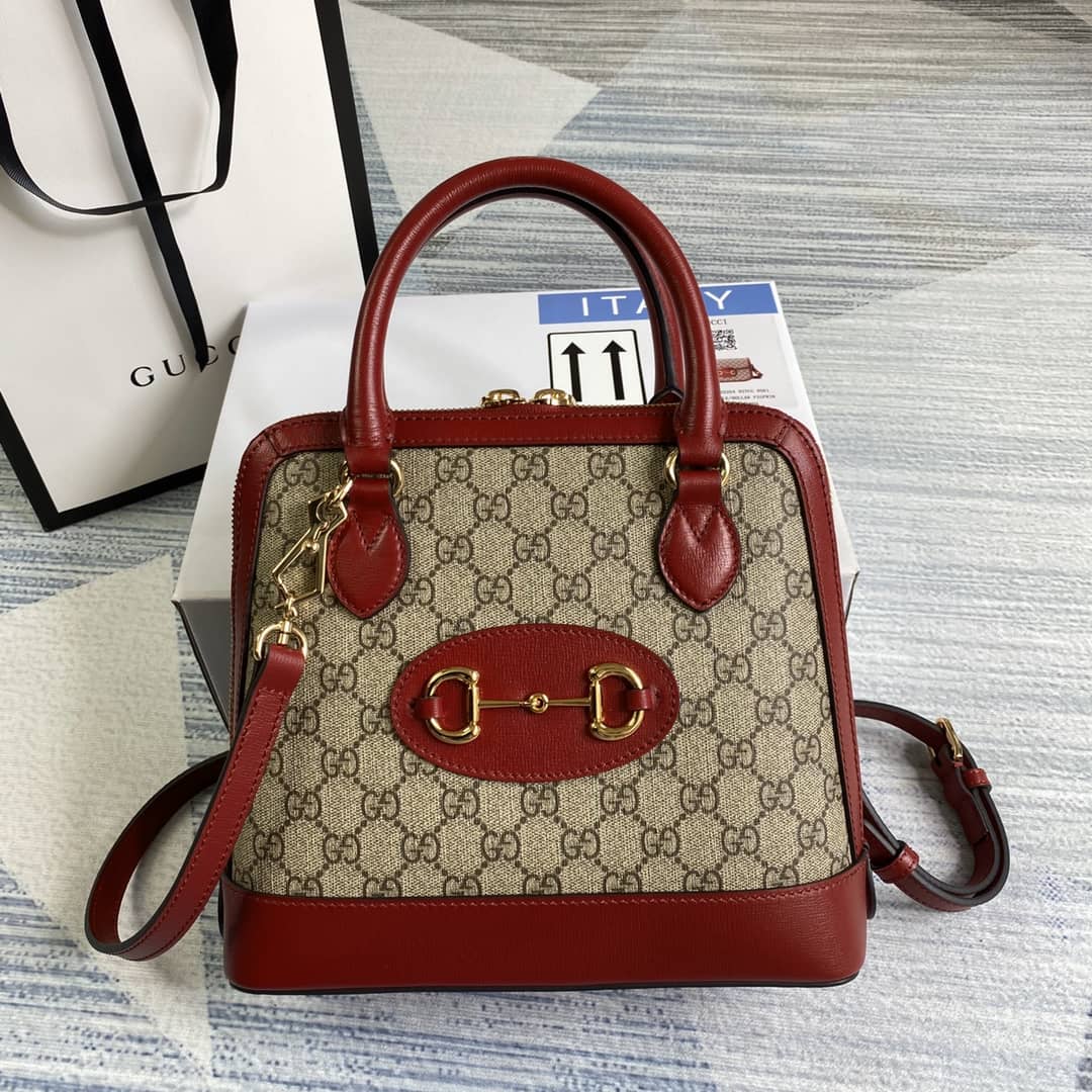 Gucci 1955 Horsebit Polkadot Handle Bag Replica 621220 - DEEPREPS