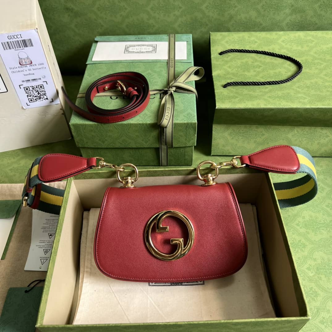 Gucci Blondie Mini Bag Red 698643 Replica Crossbody Bag - DEEPREPS