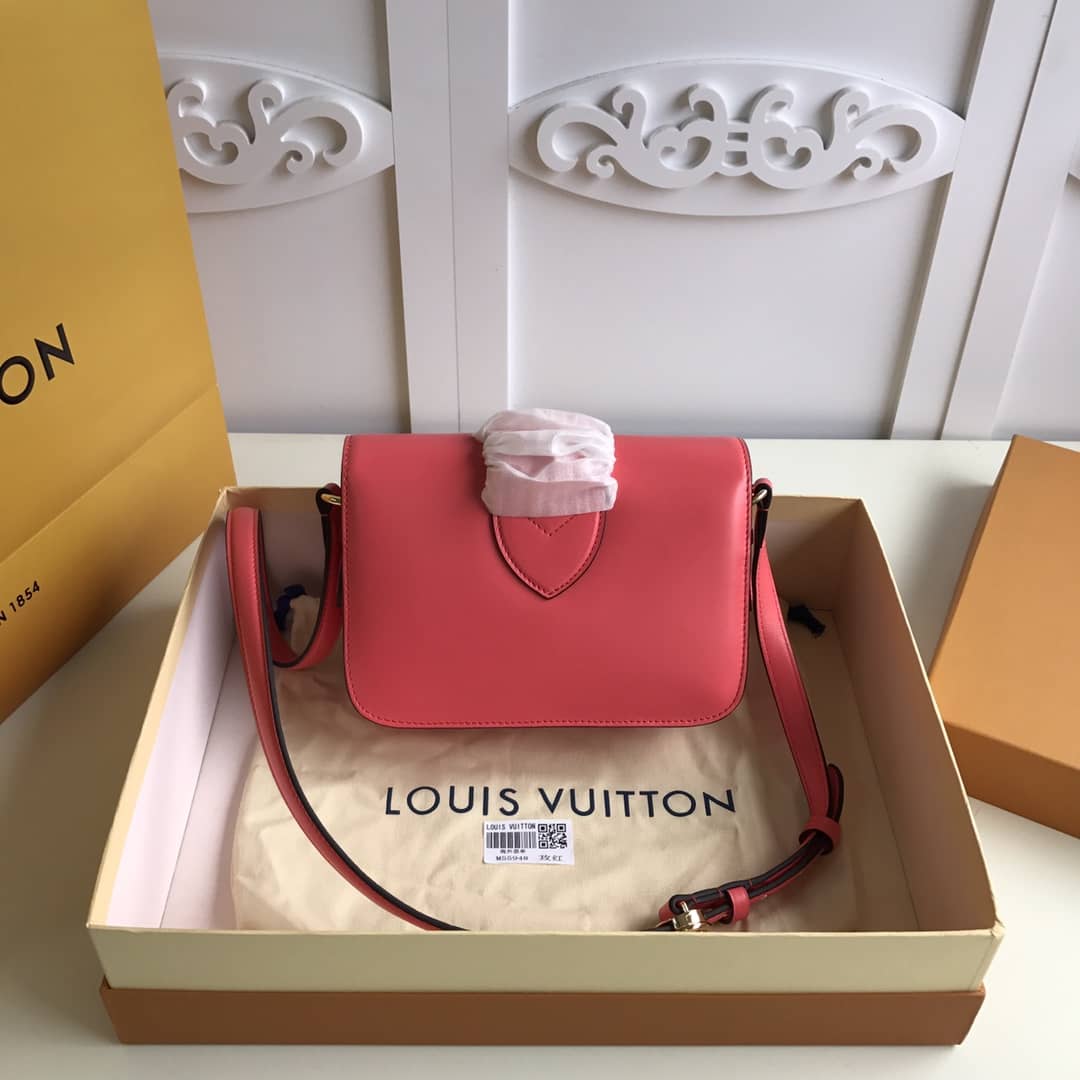 Louis Vuitton Pont9 Neuf Leather Replica Shoulder Bag Red M55948 - DEEPREPS