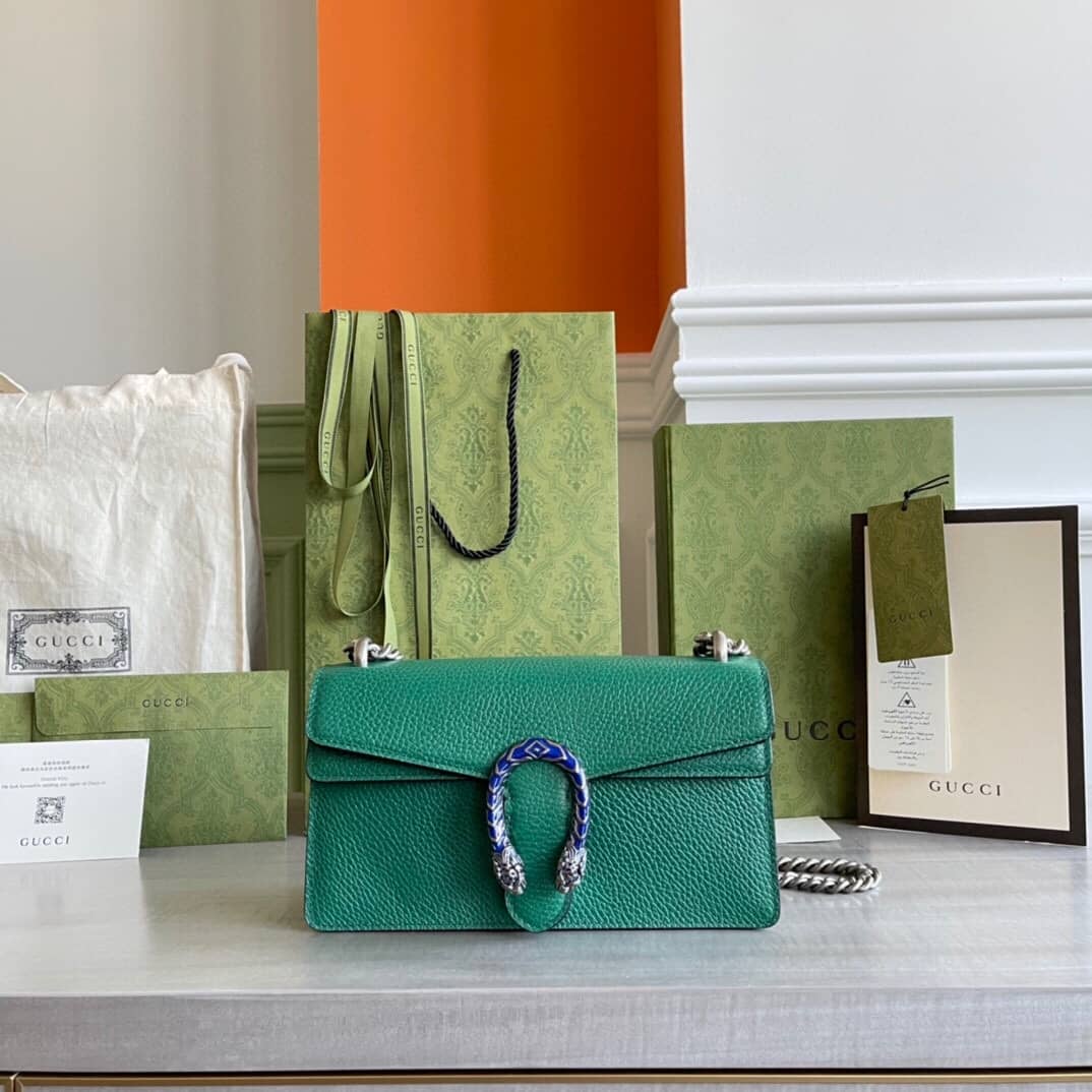 Gucci GG Dionysus Small Shoulder Bag Replica Green 499623 - DEEPREPS