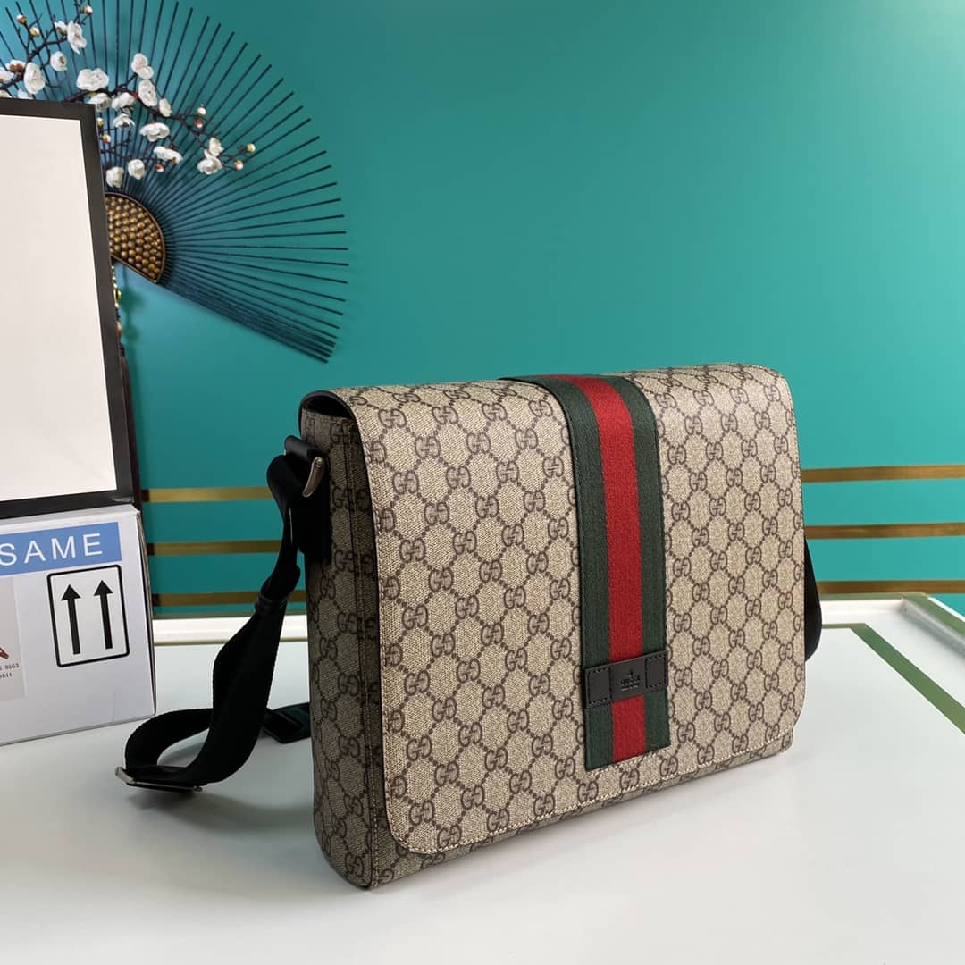 Gucci GG Supreme Messenger Shoulder Bag Replica 475432 - DEEPREPS