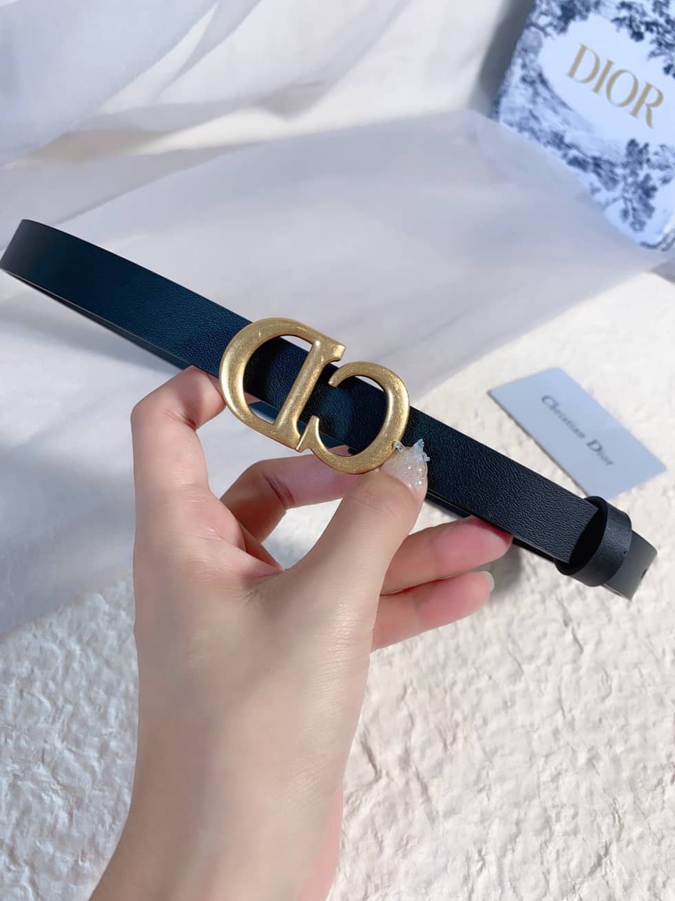 Replica Dior Buckle Belt 20mm For Lady - DEEPREPS