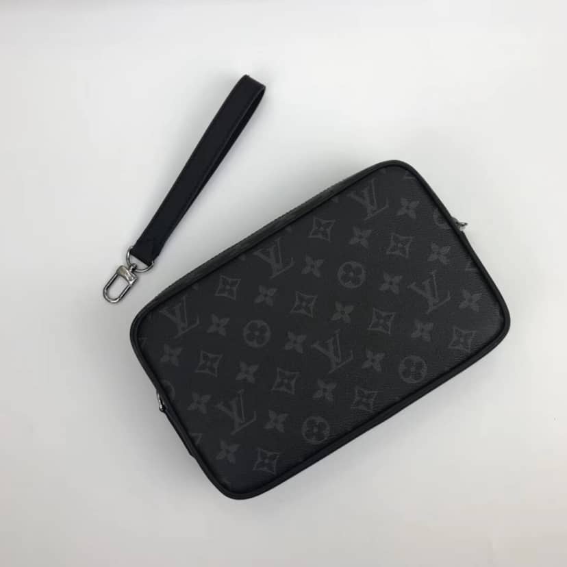 Louis Vuitton PM Monogram Eclipse Trousse Toilette Replica Pouch M43384 - DEEPREPS