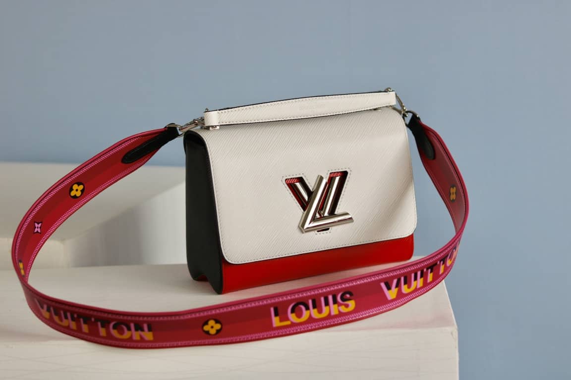 Louis Vuitton Textured Epi Leather Twist Series Bag White - DEEPREPS