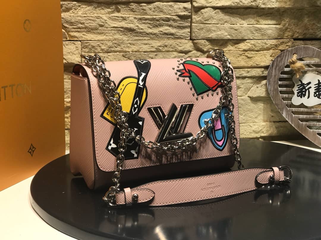 Louis Vuitton Twist MM Bag Blue M50296 Replica - DEEPREPS