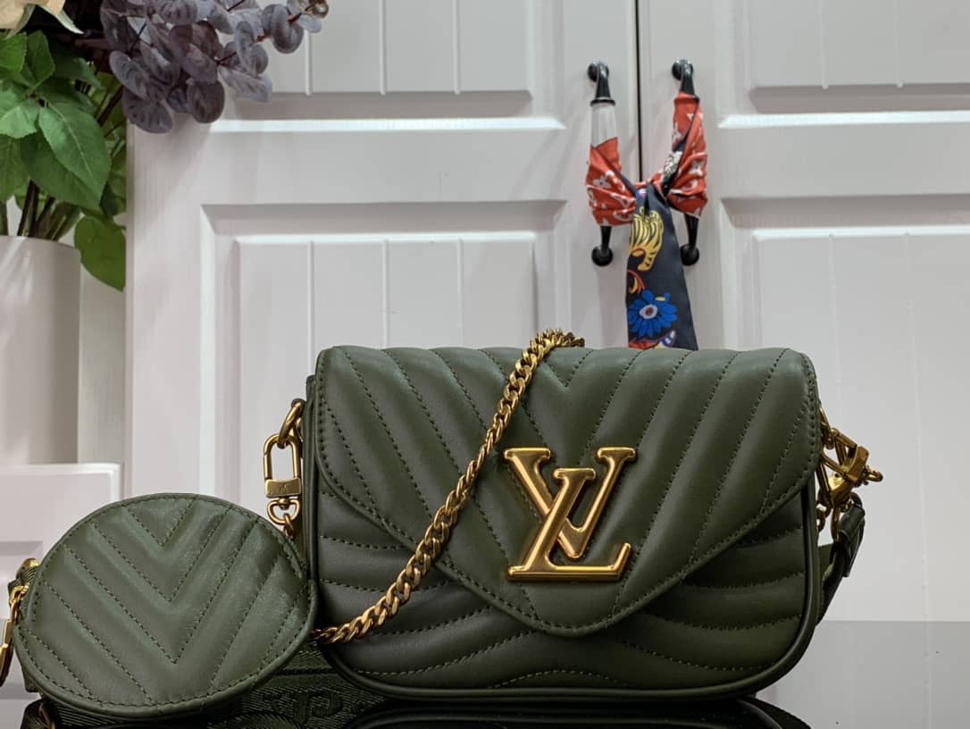 Louis Vuitton New Wave Multi Replica Pochette Green M56466 - DEEPREPS
