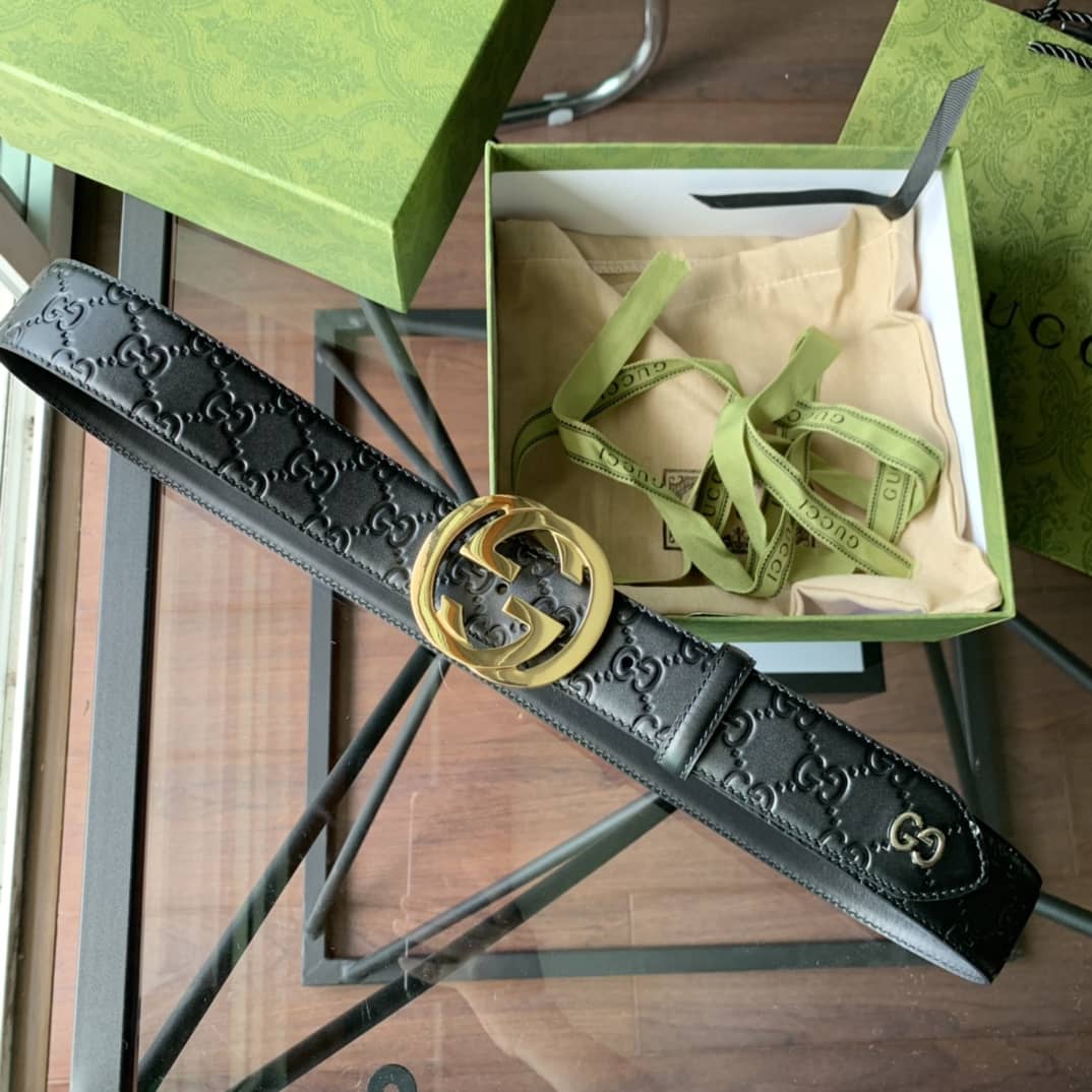 Knockoff Gucci Logo Belt 38mm - DEEPREPS