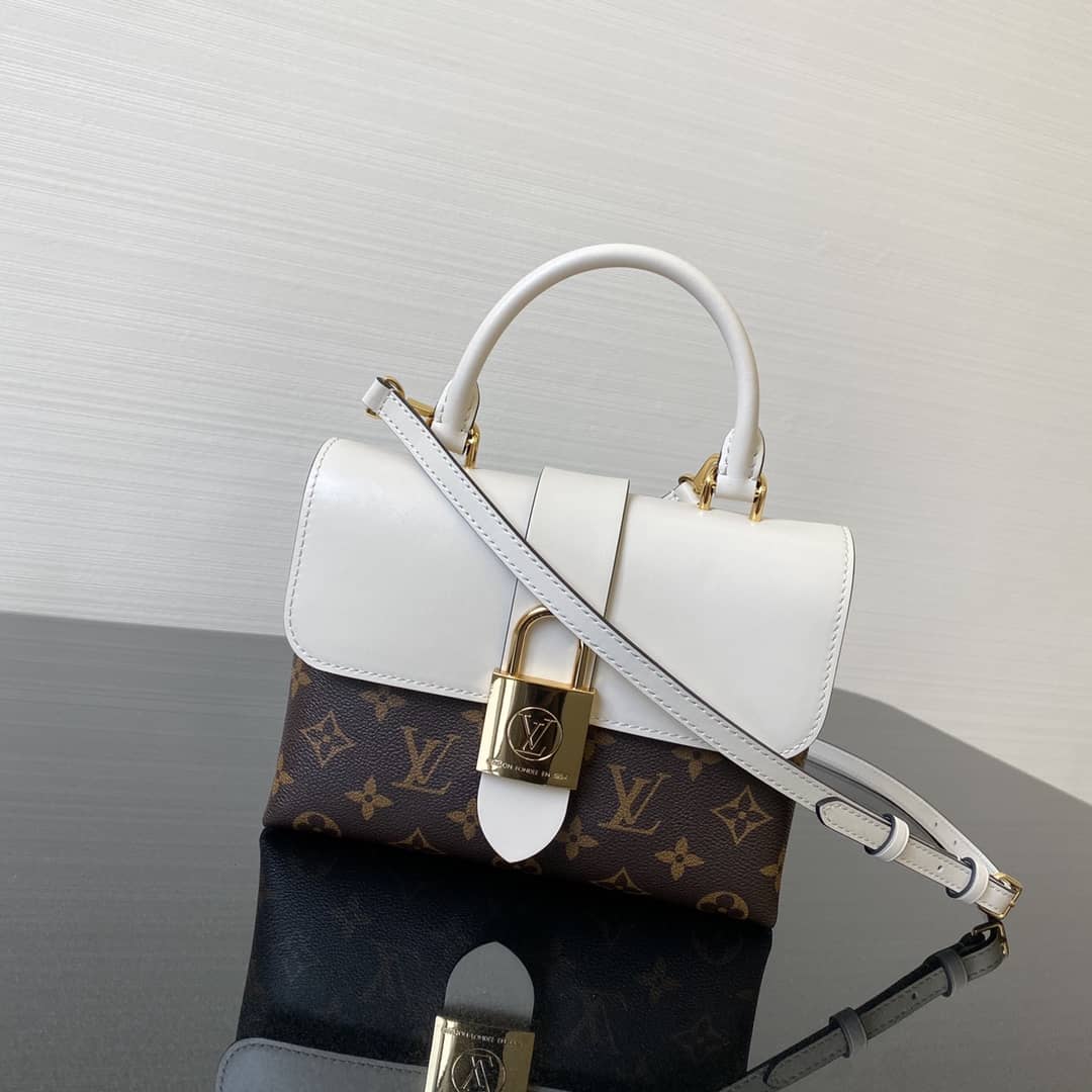Louis Vuitton Monogram Canvas Locky BB Bag Replica White M44321 - DEEPREPS