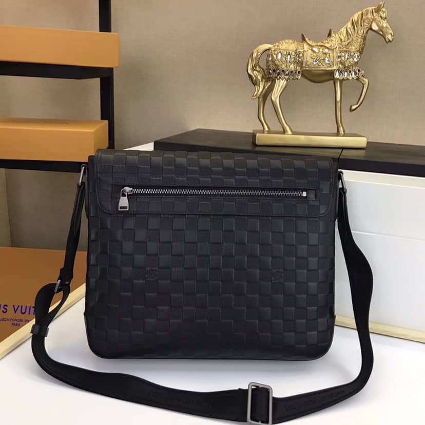 Louis Vuitton District MM Damier Anfini Replica Shoulder Bag N41284 - DEEPREPS