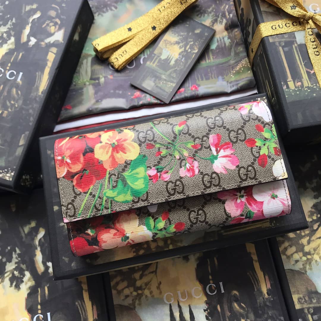 Gucci Bloom Dupes Continental Wallet 404070 - DEEPREPS