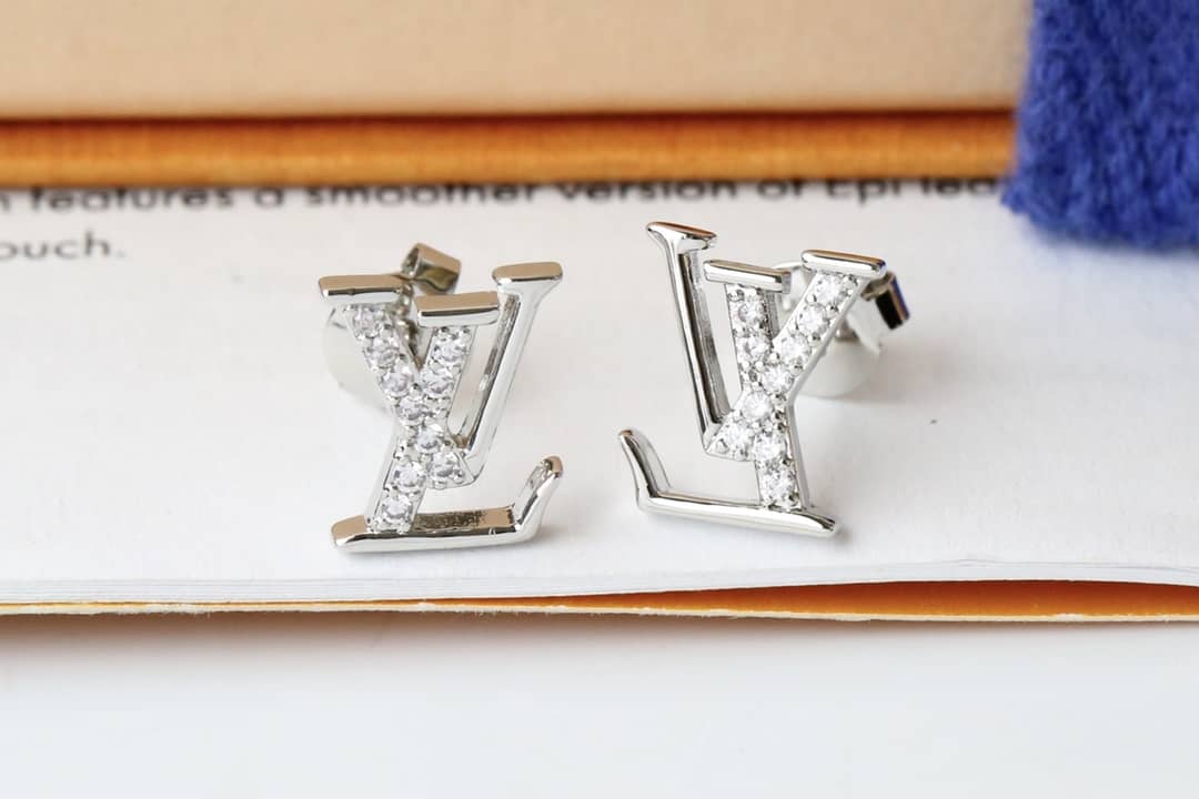 LV Hoop Earrings Dupe Logo - DEEPREPS