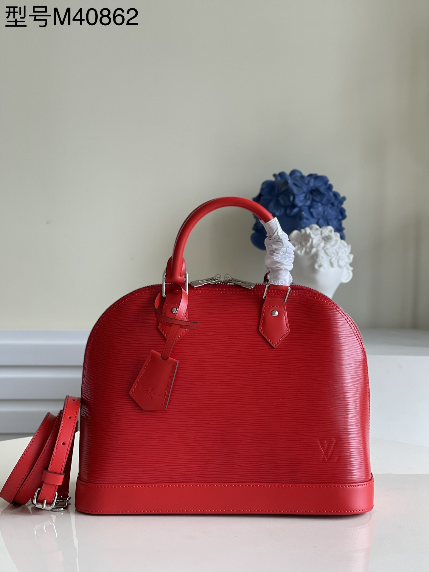Top original red ALMA small handbag rep - DEEPREPS