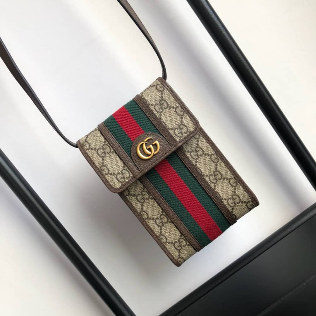 Gucci Ophidia GG Mini Bag Replica Brown 625757 - DEEPREPS