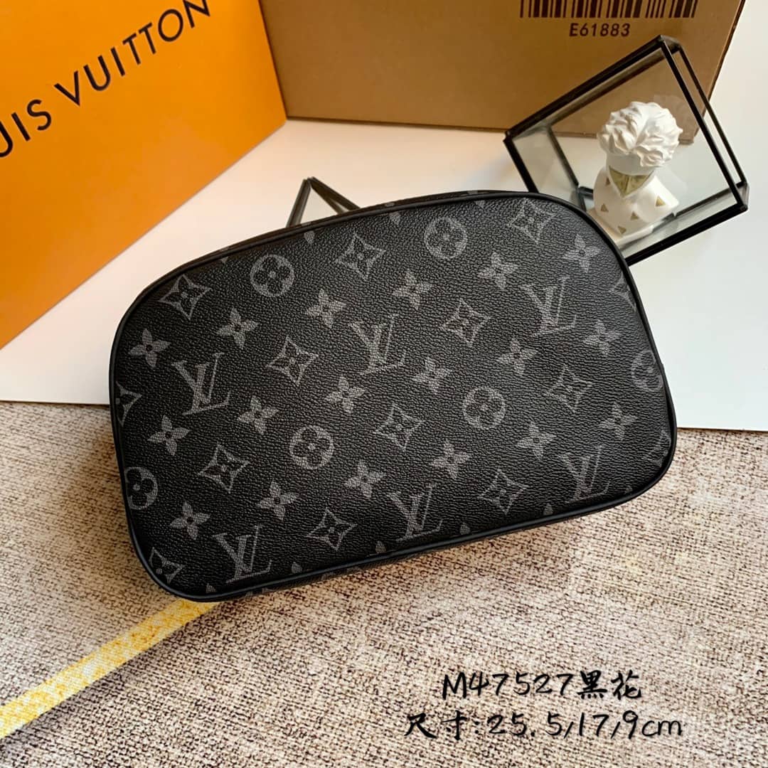 Louis Vuitton Monogram Canvas Toiletry Bag Replica Black M47527 - DEEPREPS